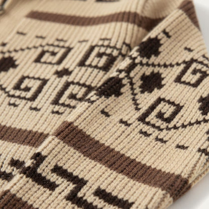 Men's Cashmere Cardigan Shawl Collar Button Up Knit