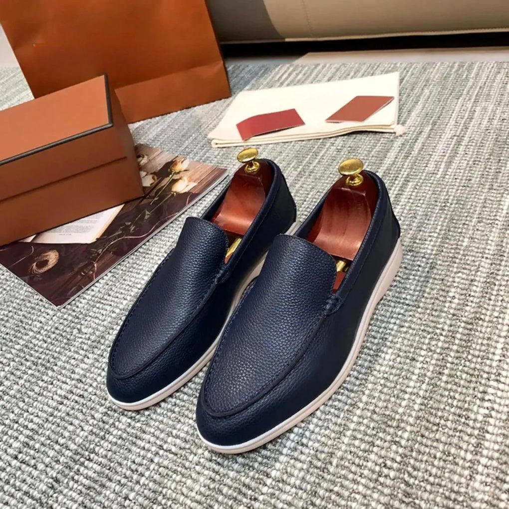 Ladies Loafers Leather Elegant Black