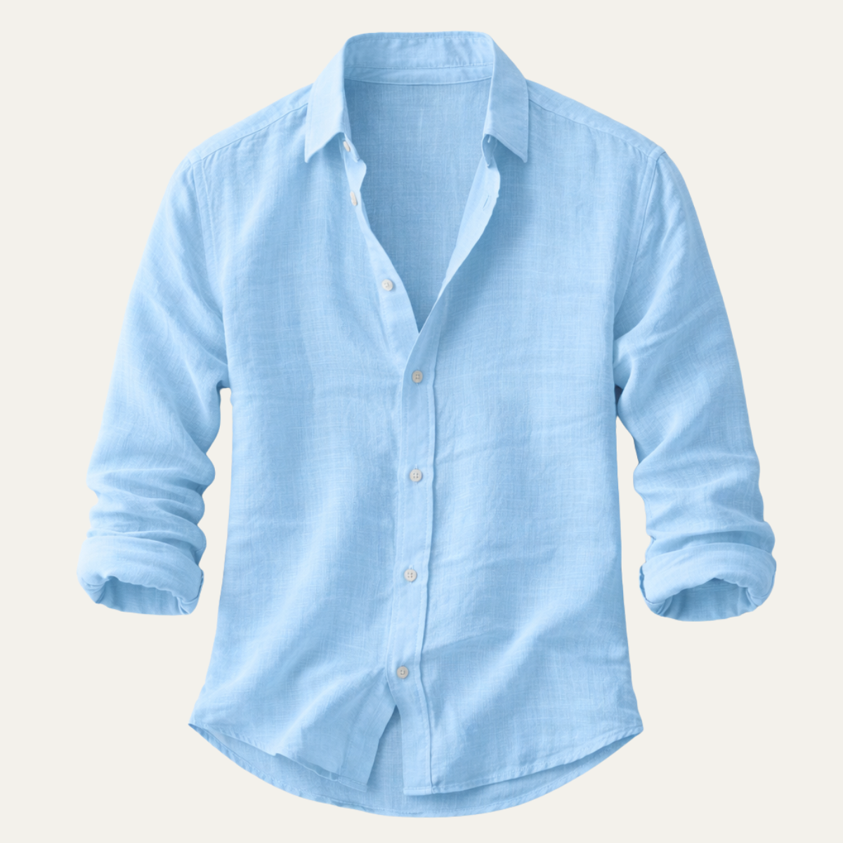 Men's Cotton Linen Beach Shirt Lightweight - Vonnera