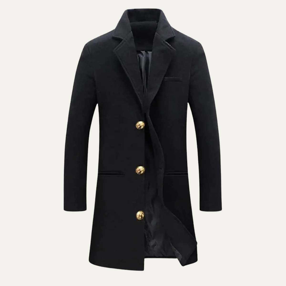 Men's Wool Blend Overcoat - Vonnera