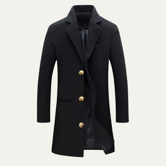 Men's Wool Blend Overcoat - Vonnera