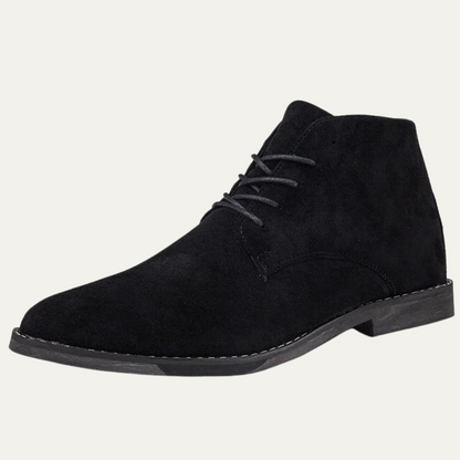 Dockside Men's Suede Ankle Boots Lace Up Brown - Vonnera