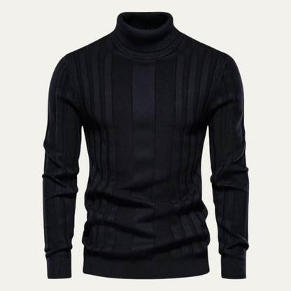 Men's Slim Fit Knit Turtleneck Sweater - Vonnera