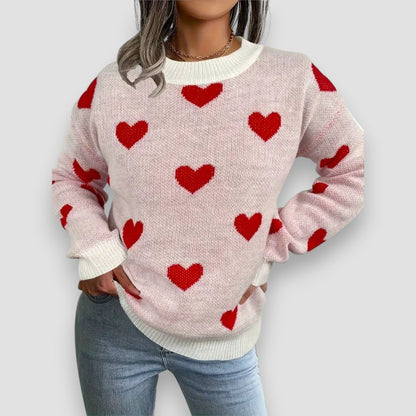 Women's Elegant Heart Sweater