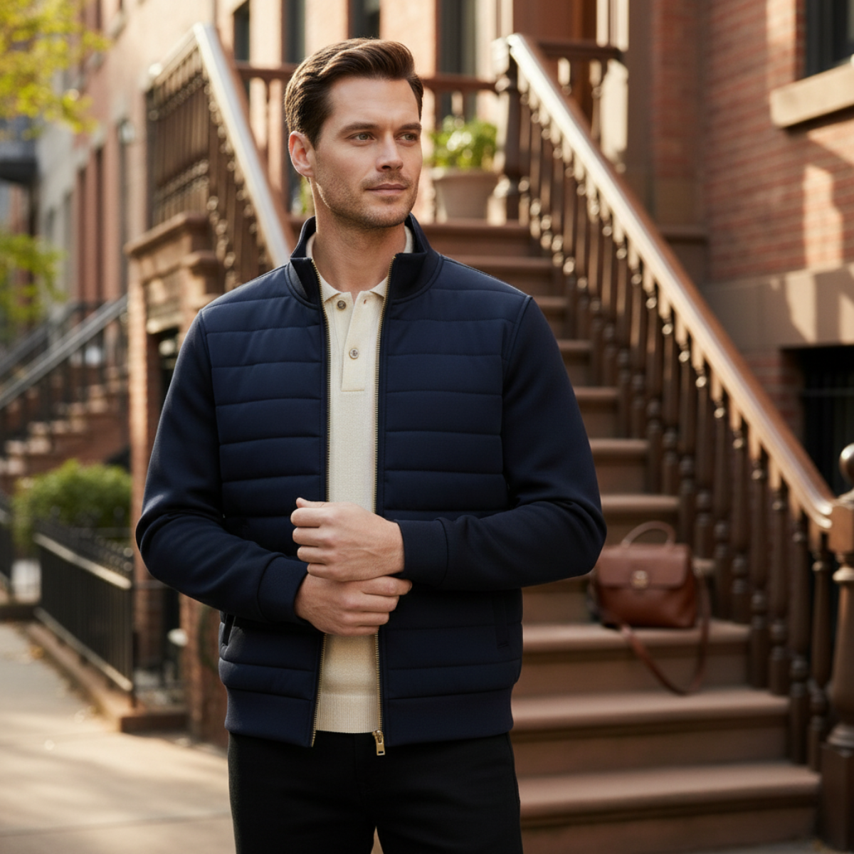 Vendôme Men's Bomber Jacket Casual Elegant