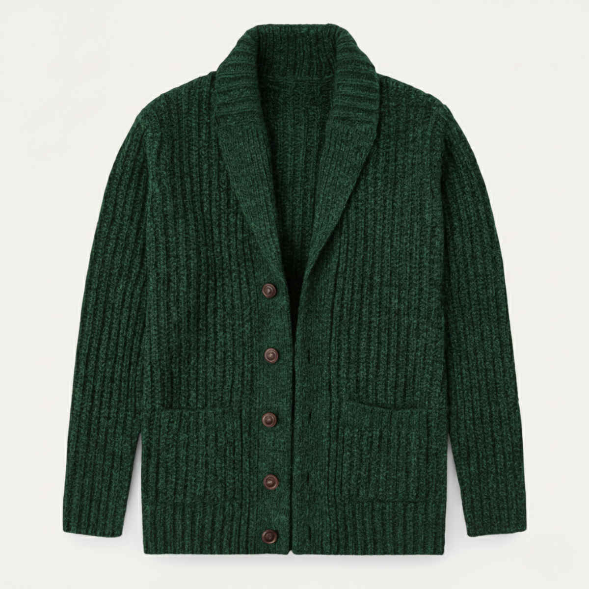 Montpellier Men's Knit Cardigan Shawl Collar Thick