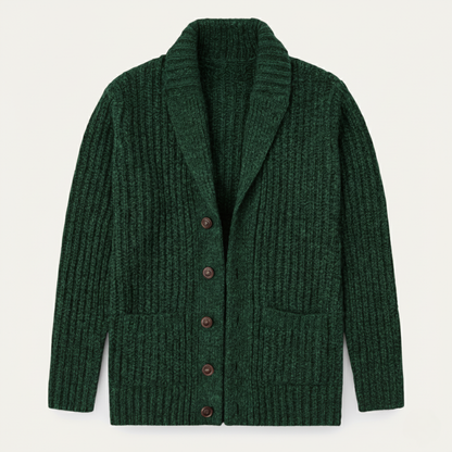 Montpellier Men's Knit Cardigan Shawl Collar Thick