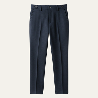 Men's Slim Fit Business Suit Pants Wool Black