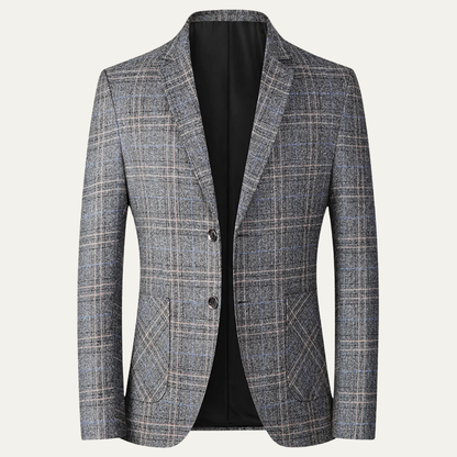 Merrifield Men's Slim Fit Checked Blazer Lightweight - Vonnera