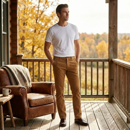 Men's Stretch Corduroy Pants Casual