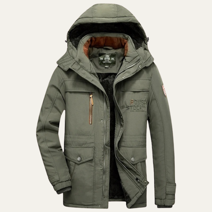 Men's Warm Hooded Parka Jacket