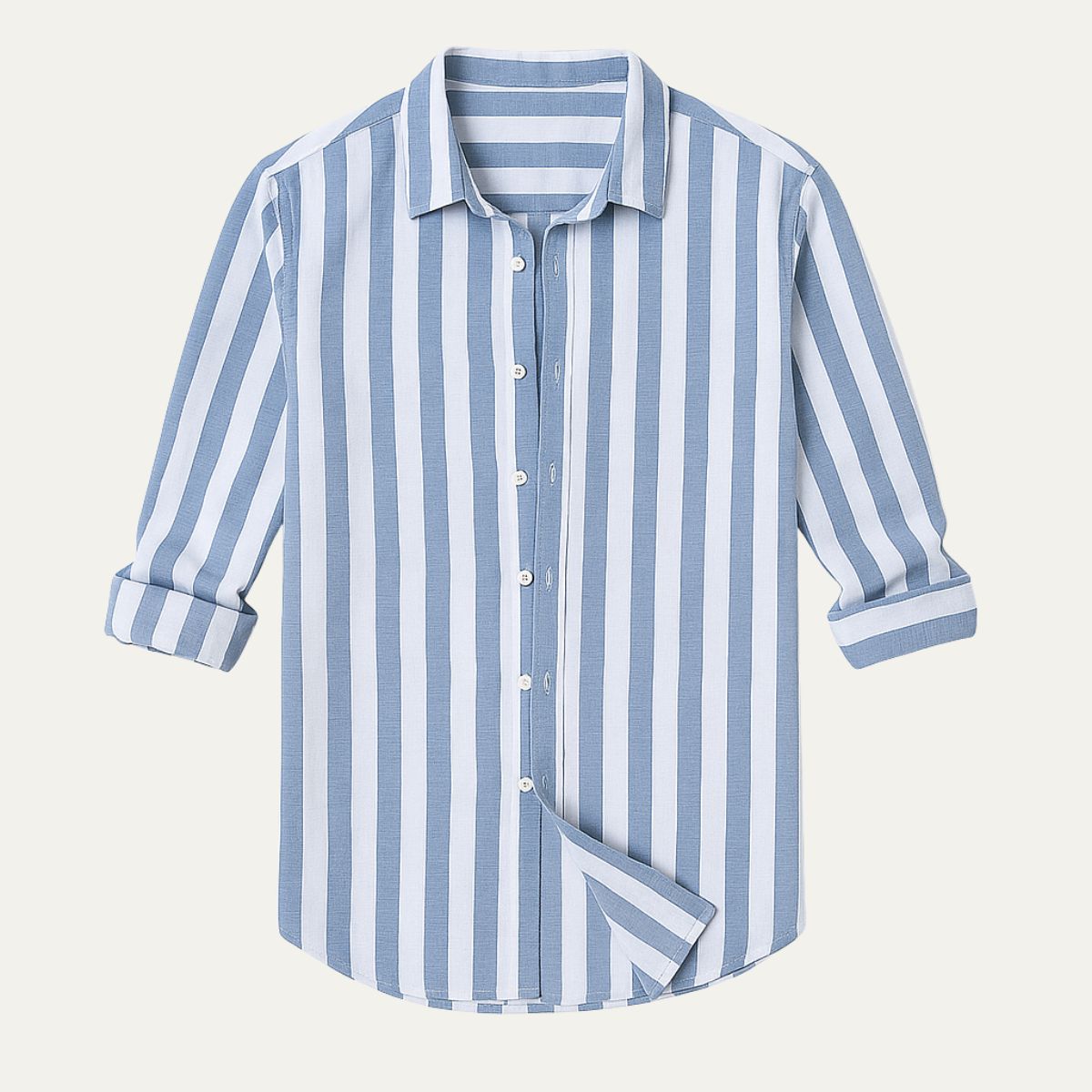 Men's Linen Striped Shirt
