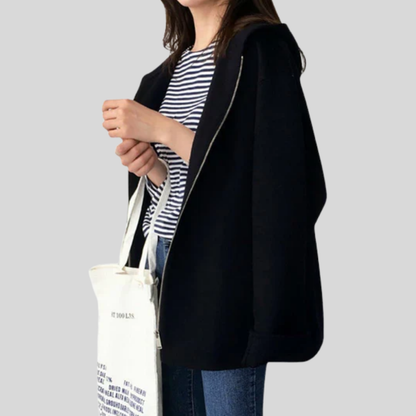 Women's Hooded Waterproof Jacket Functional Design - Vonnera