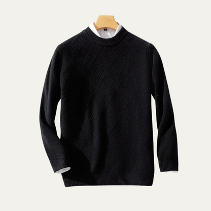 Men's Cashmere Sweater Warm Winter Beige