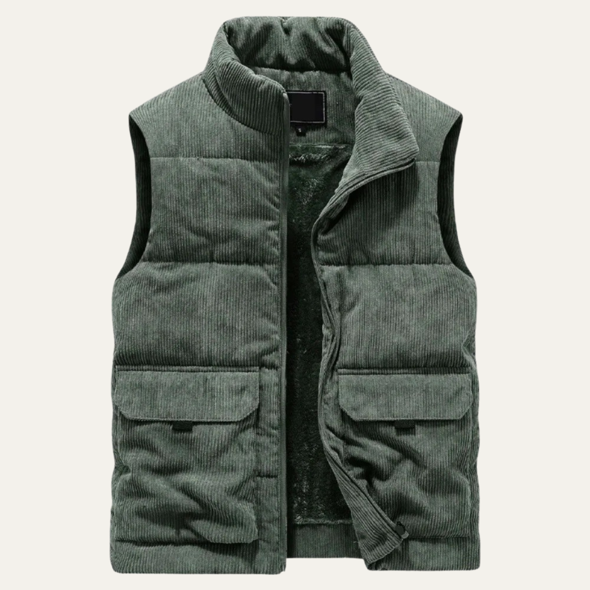 Men's Corduroy Quilted Vest Lightweight