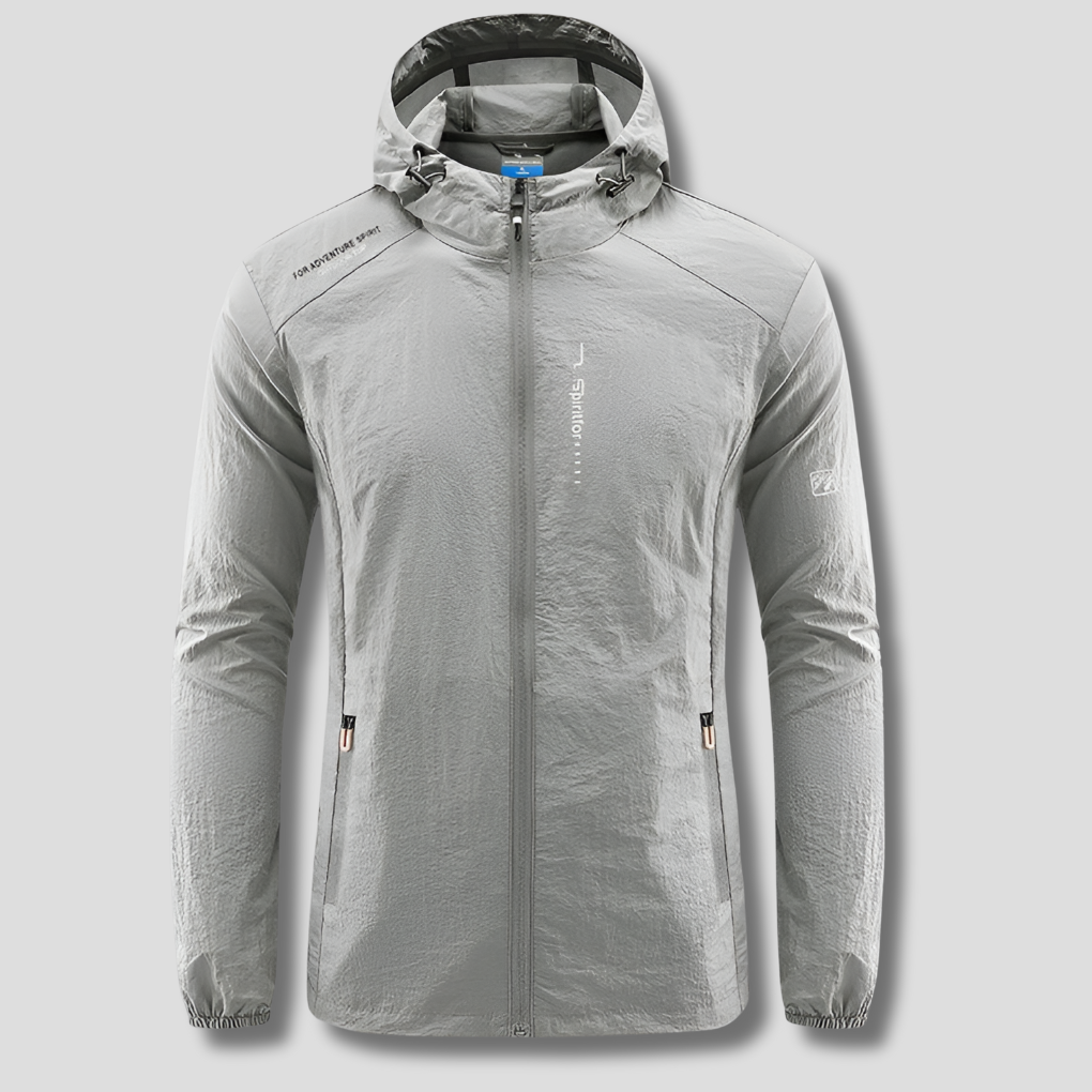 Men's Hooded Summer Jacket Waterproof Lightweight