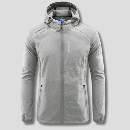 Men's Hooded Summer Jacket Waterproof Lightweight