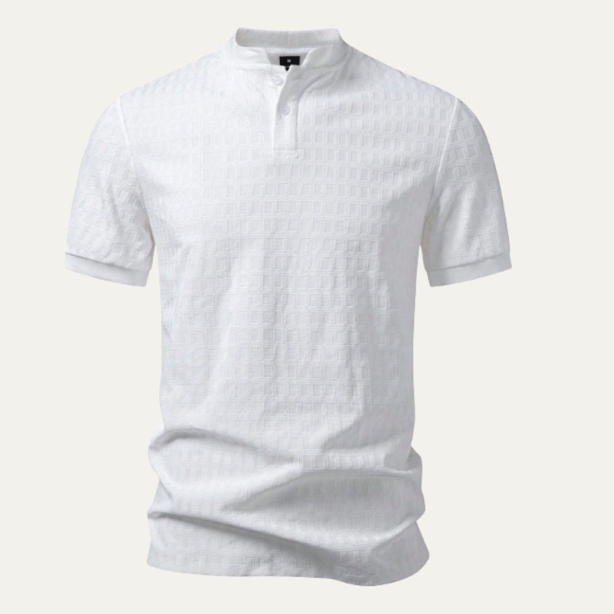 Men's Classic Polo Shirt Textured Cotton Summer Wear - Vonnera