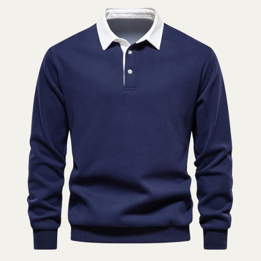Men's Polo Collar Sweater Casual - Vonnera