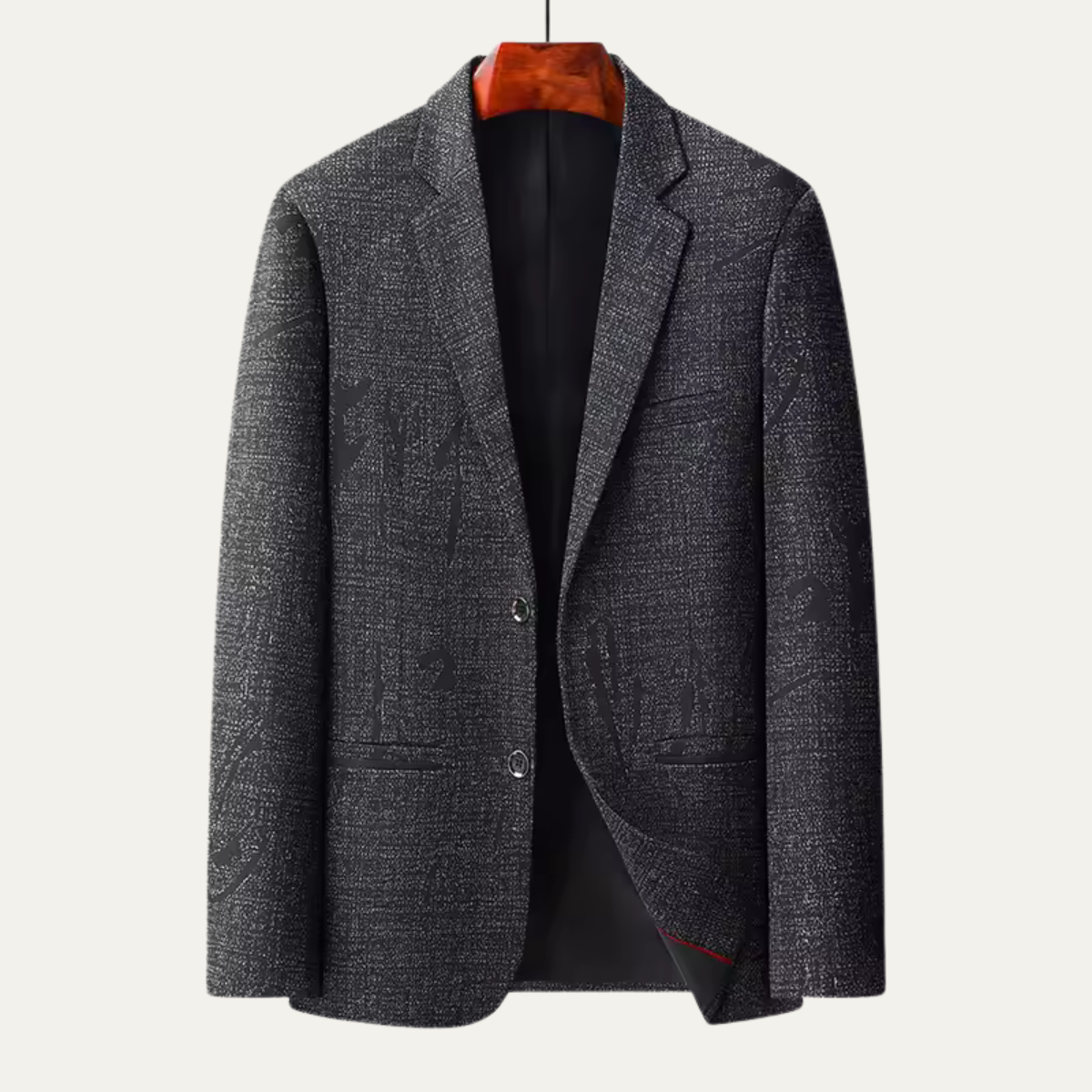 Men's Slim Fit Herringbone Blazer - Vonnera