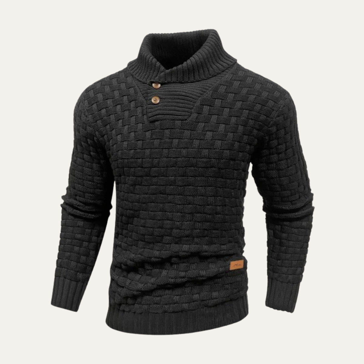 Men's Textured Knit Winter Sweater - Vonnera