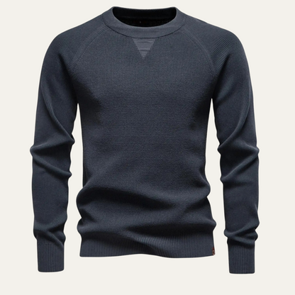Men's Soft Knit Slim Fit Sweater Red - Vonnera