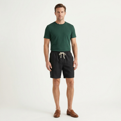 Men's Slim Fit Drawstring Beach Shorts