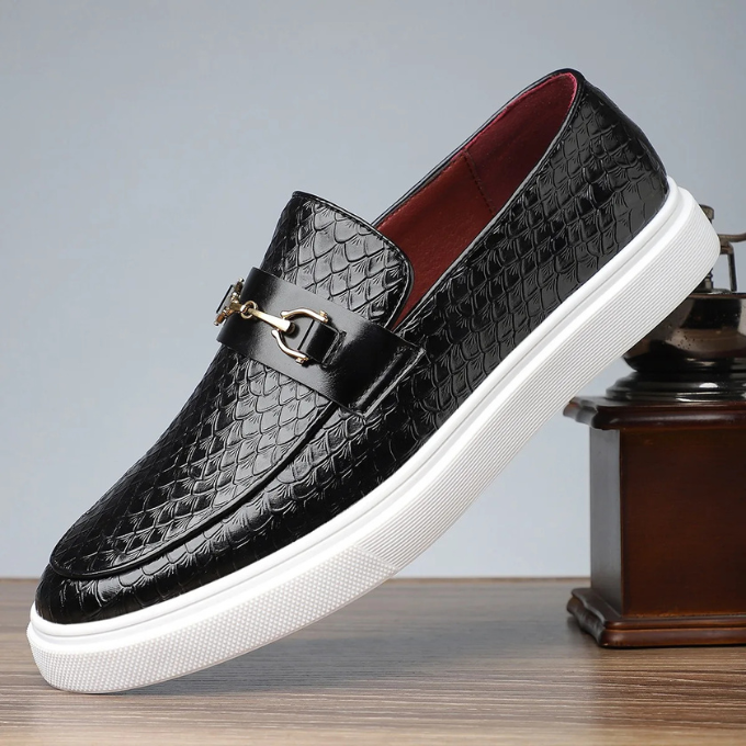 Men's Slip-On Loafers Textured Upper
