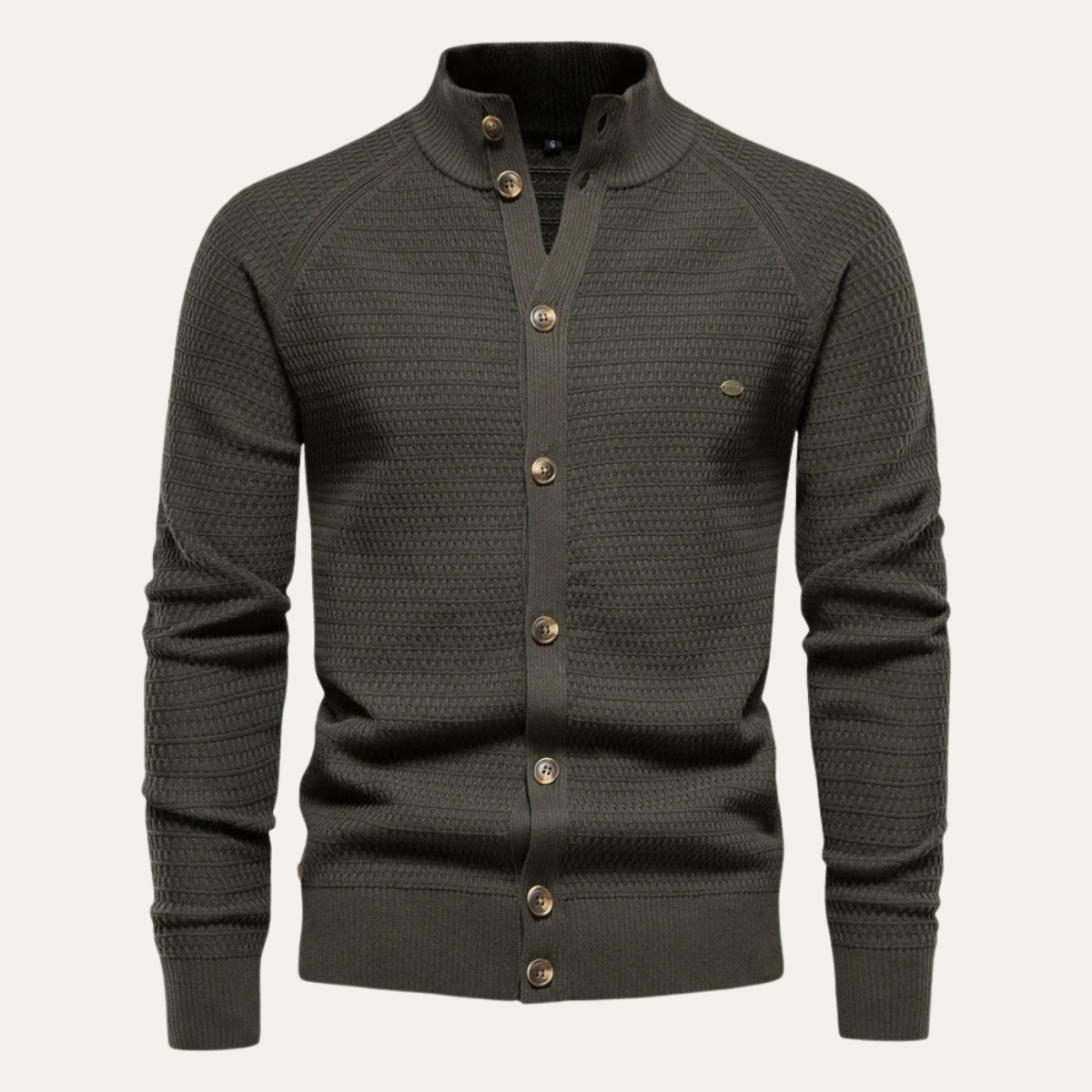 Men's Knitted Cotton Cardigan Button Up Casual - Vonnera