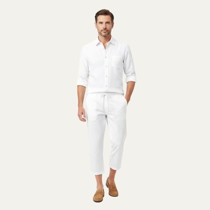 Mens Lightweight Summer Shirt And Pants Set