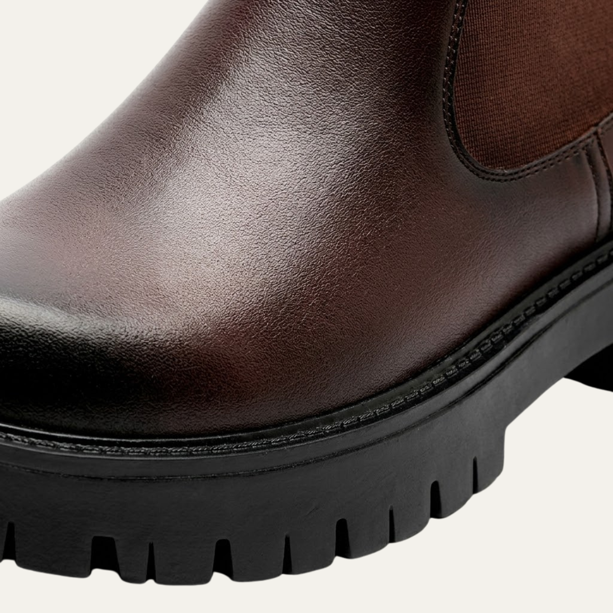 Men's Leather Chelsea Boots Ankle High Black