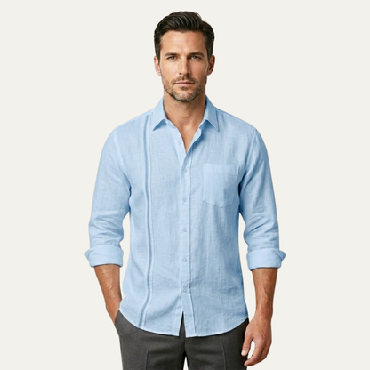 Men's Casual Beach Shirt Button Up