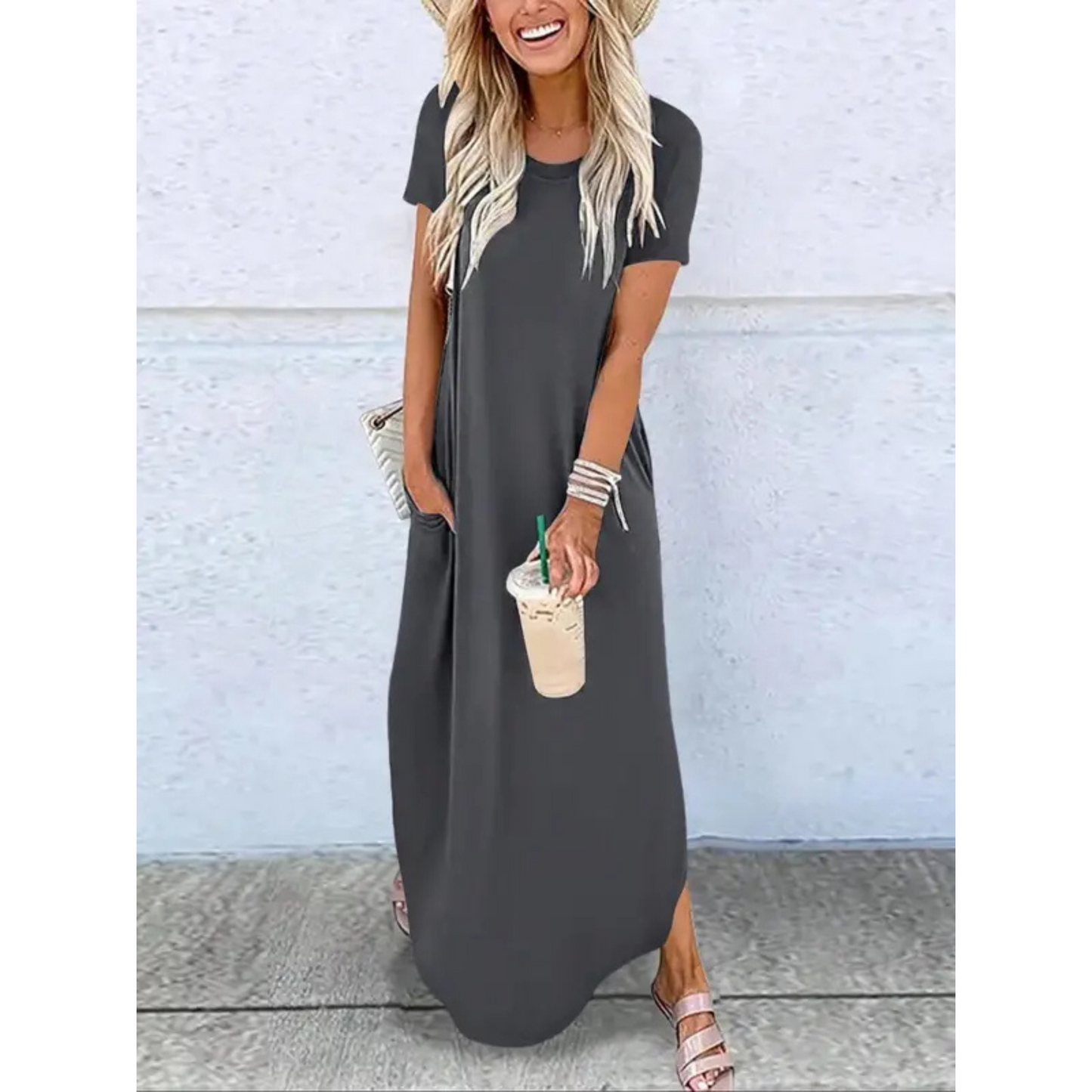 Dora™ | Casual Summer Round Neck Maxi Dress
