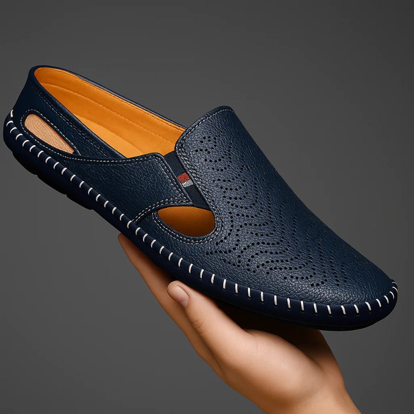 Italian Leather Loafers - Vonnera