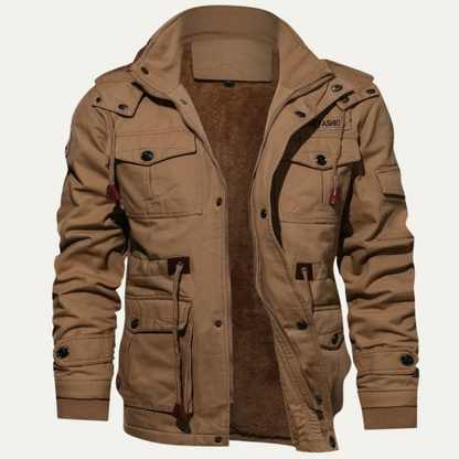Men's Padded Cargo Jacket Insulated Winter - Vonnera