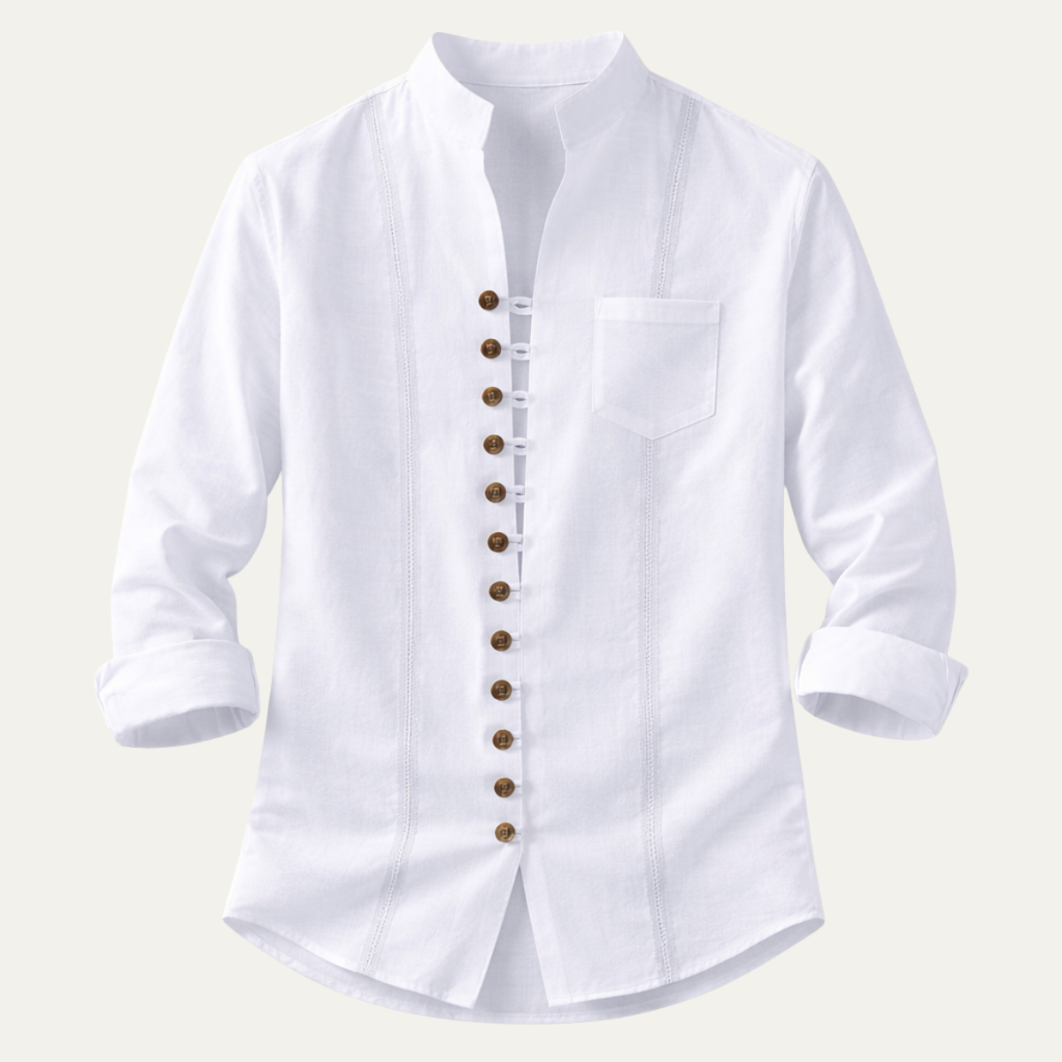 Men's Retro Casual Shirt Multi Button Summer - Vonnera