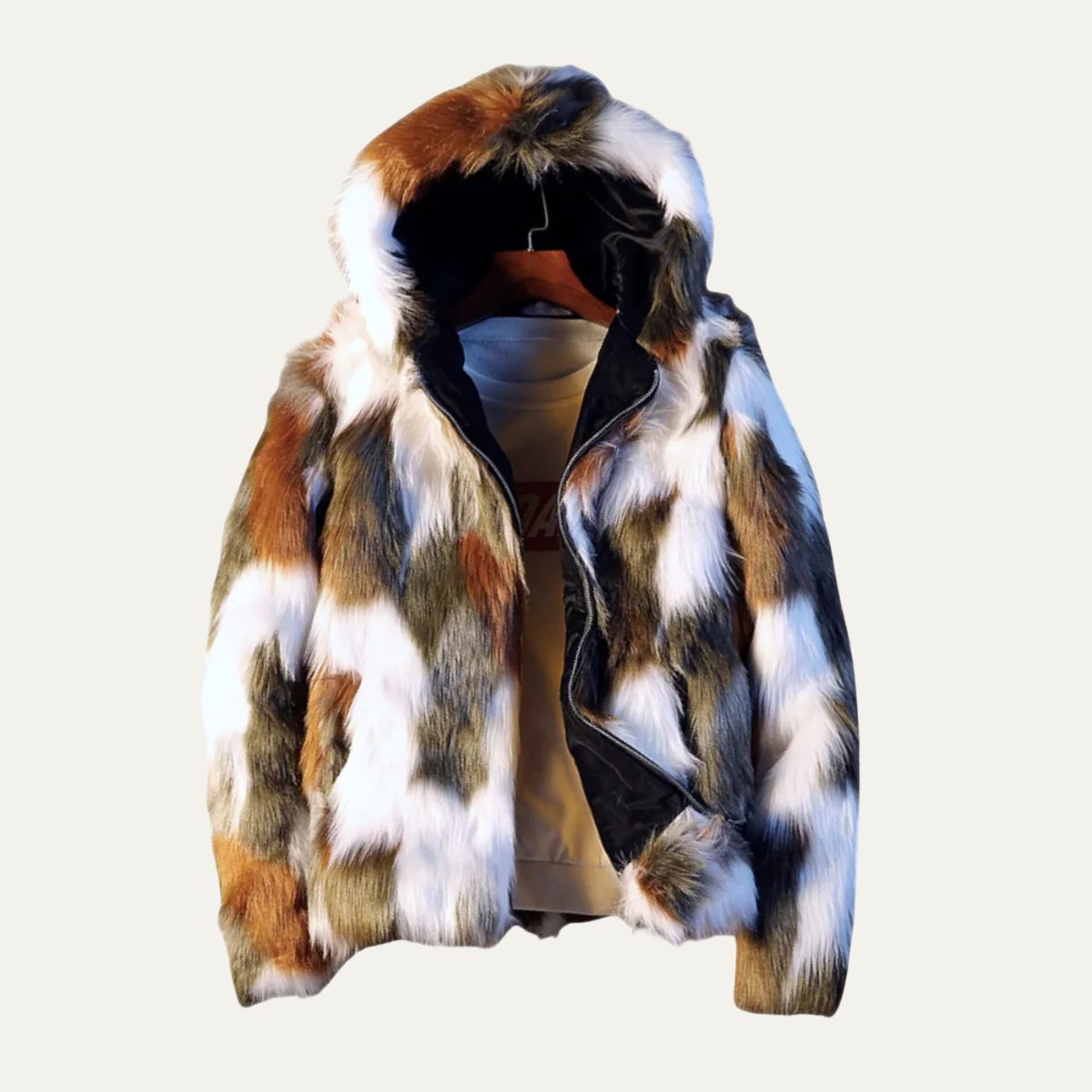 Men's Soft Fur Hooded Winter Jacket - Vonnera