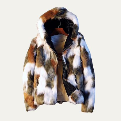 Men's Soft Fur Hooded Winter Jacket - Vonnera