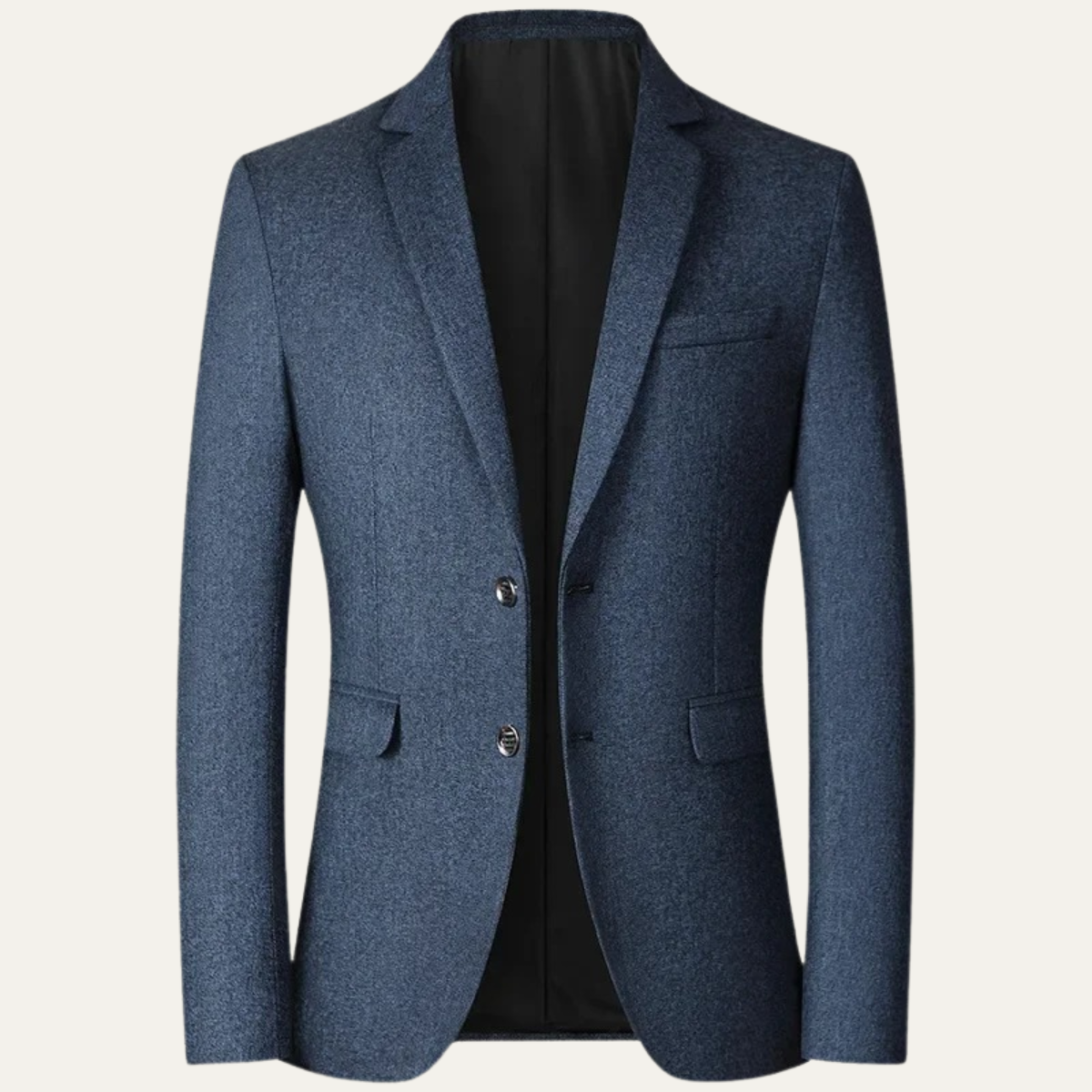 Men's Slim Fit Blazer Suit Turn Down Collar Navy - Vonnera