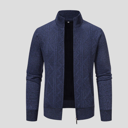 Men's Knit Cardigan Sweater Layering Piece