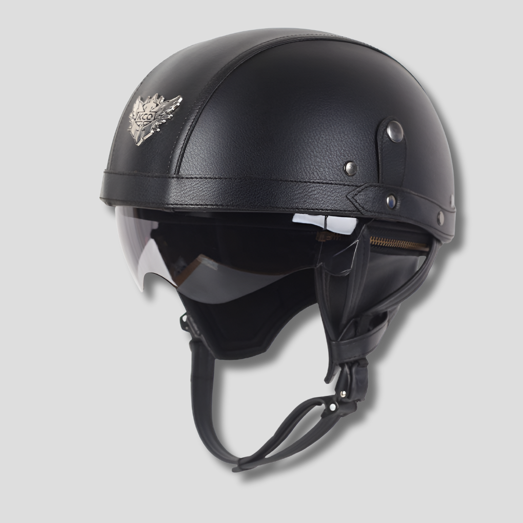 Motorcycle Helmet Retractable Visor Classic Design