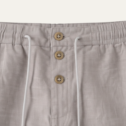 Men's Cotton Linen Straight Leg Pants Lightweight