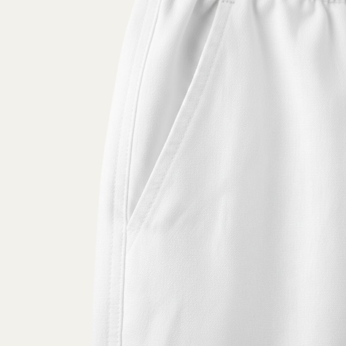 Men's Cotton Linen Drawstring Pants Loose Fit