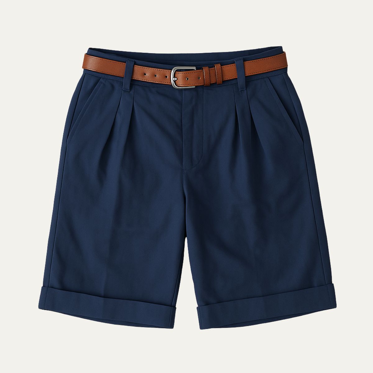 Henwick Men's Linen Shorts Tailored Summer Beige