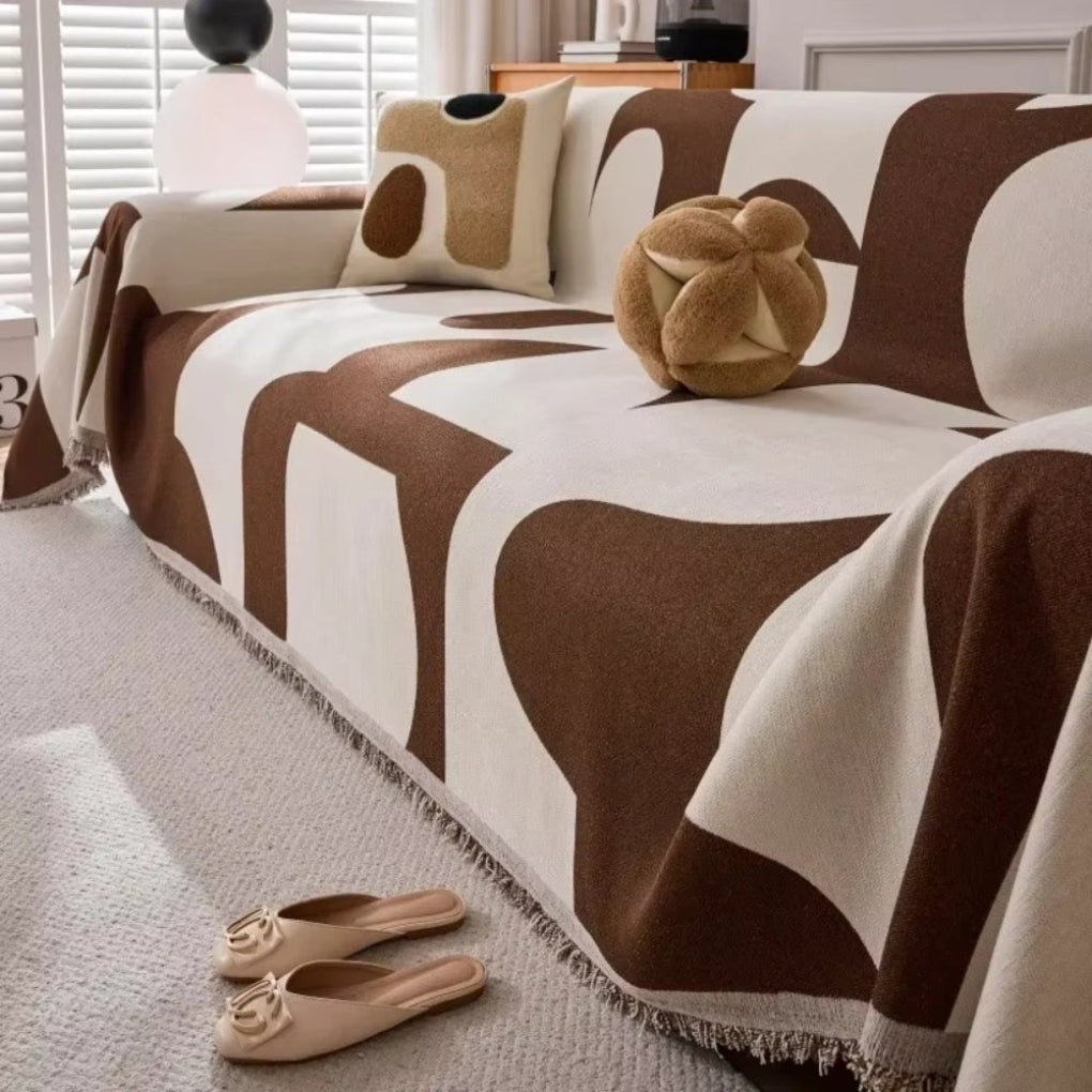 Geometric Sofa Slipcover - Vonnera