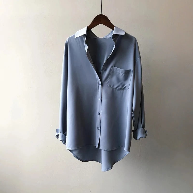Women's Office Satin Shirt - Vonnera