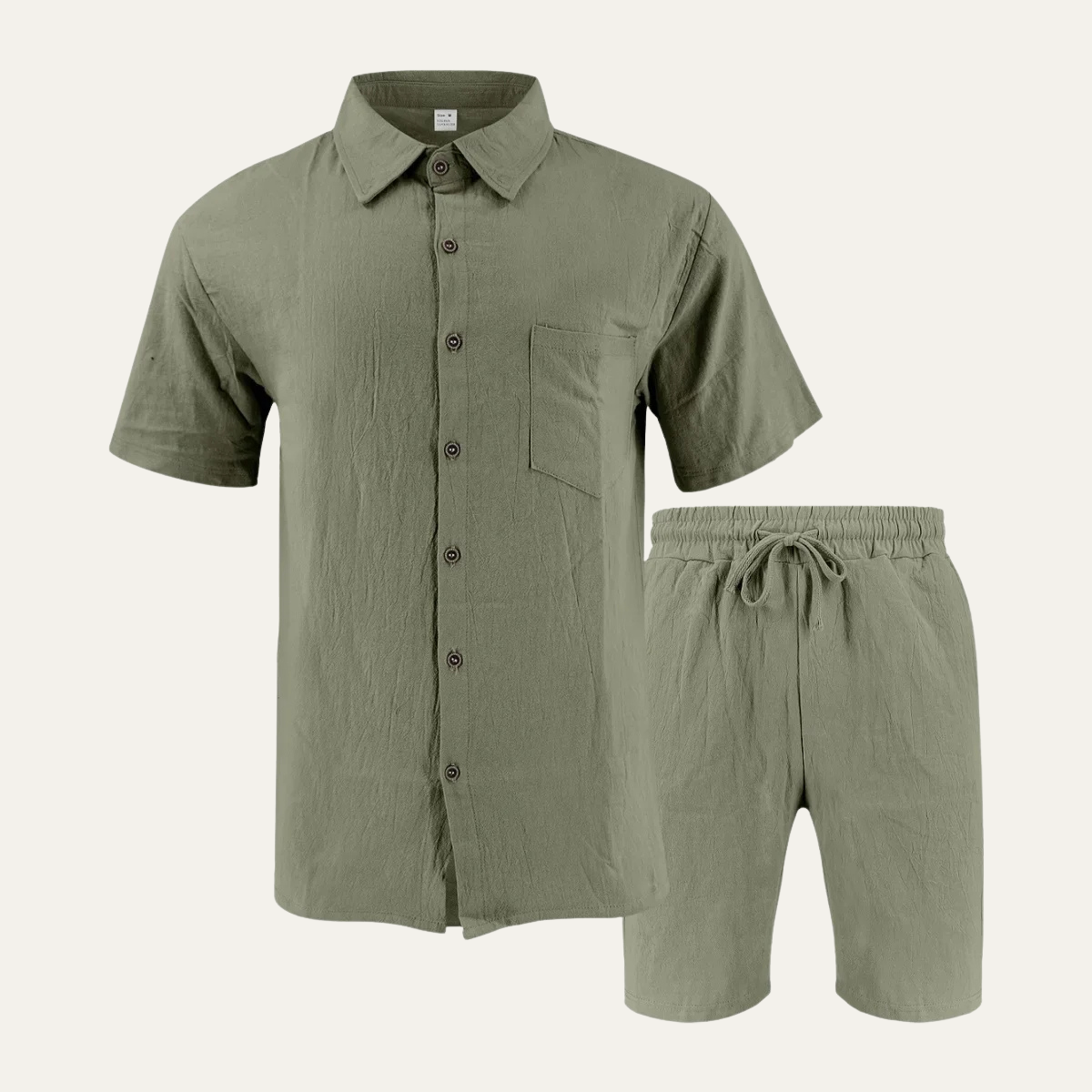 Men's Retro Beach Set Shirt And Shorts - Vonnera