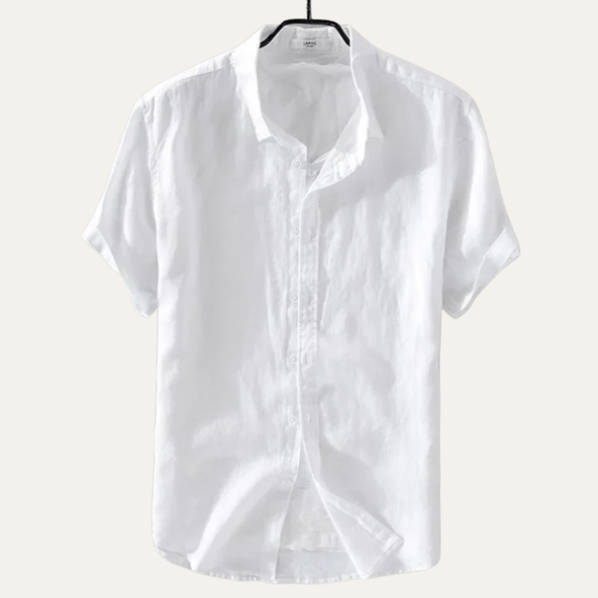 Men's Cotton Linen Shirt Relaxed Fit Lightweight - Vonnera