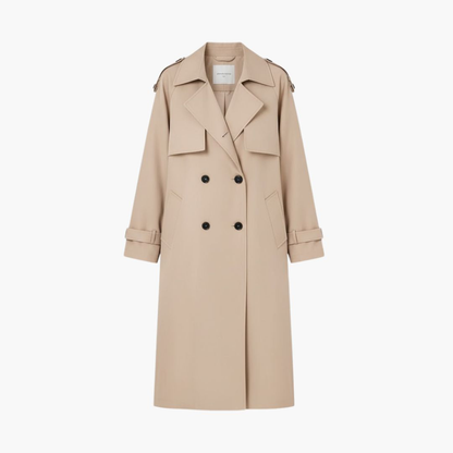 Women's Trench Coat Button Front Waterproof - Vonnera