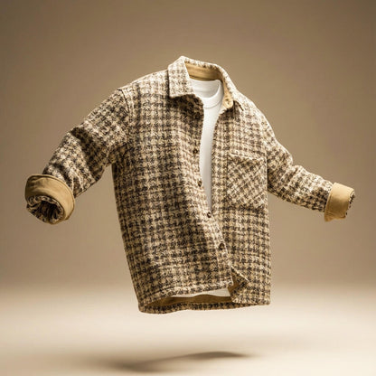 James Houndstooth Wool Jacket